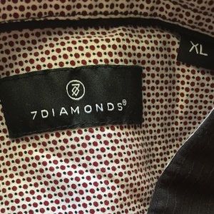 7 Diamonds Men’s Casual Button Up Long Sleeve XL